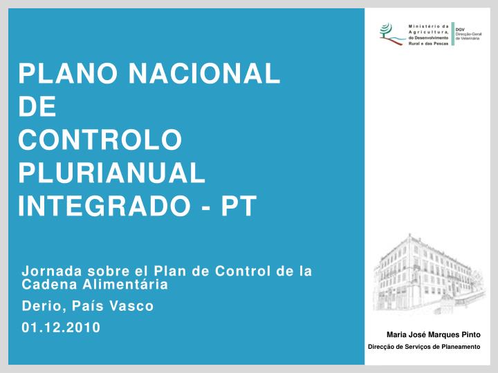 plano nacional de controlo plurianual integrado pt