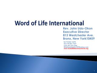 Word of Life International