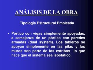 an lisis de la obra