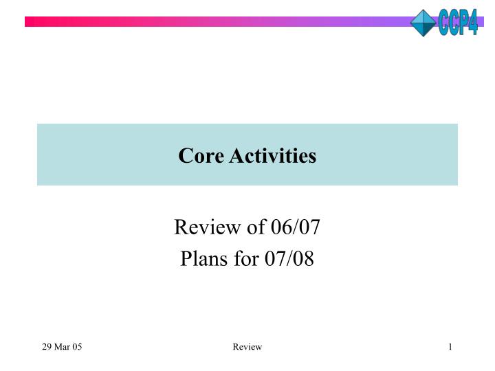 core activities