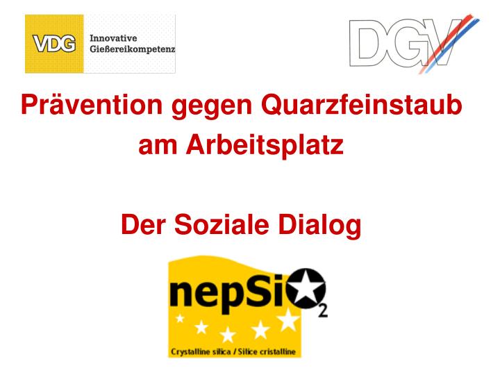 pr vention gegen quarzfeinstaub am arbeitsplatz der soziale dialog