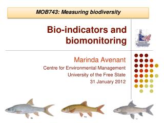Bio-indicators and biomonitoring