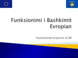 funksionimi i bashkimit evropian