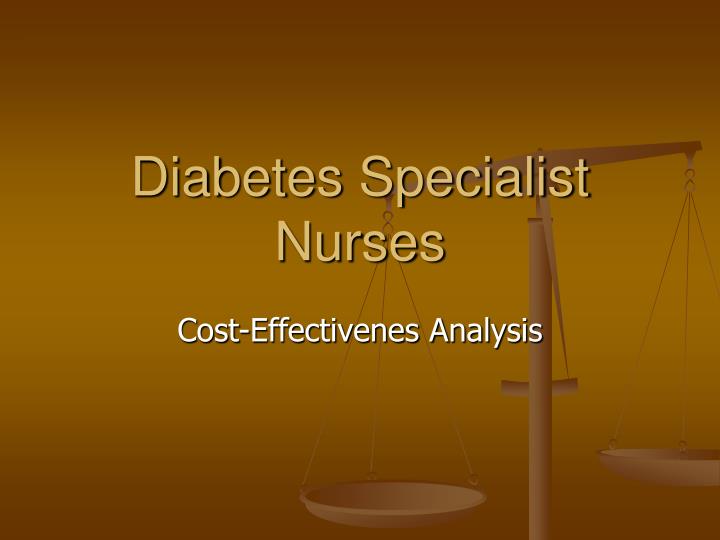diabetes specialist nurses