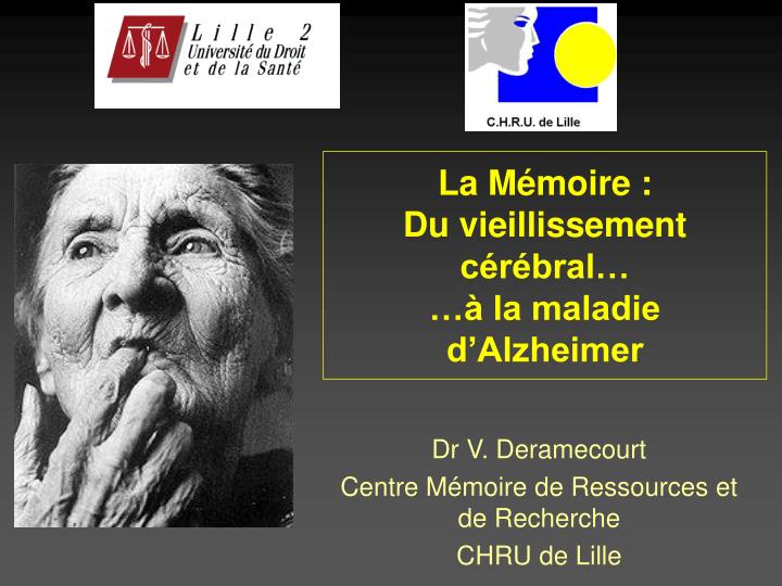 la m moire du vieillissement c r bral la maladie d alzheimer