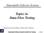 Dependable Software Systems - slide 1