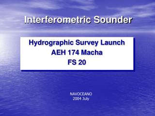 Interferometric Sounder