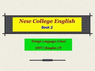 New College English Book 2