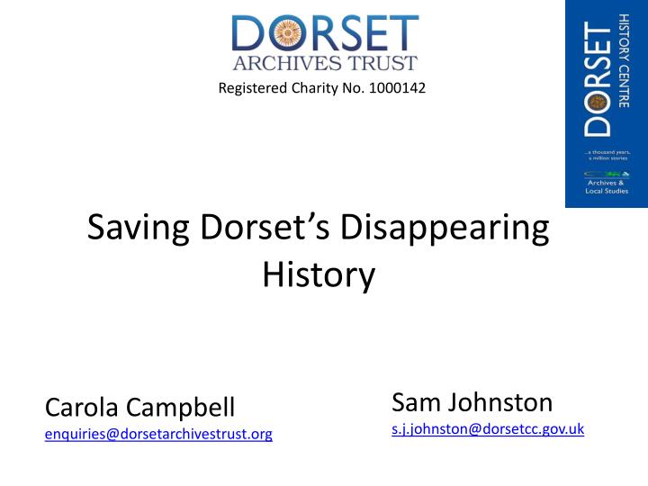 saving dorset s disappearing history