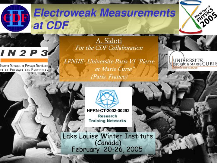 electroweak measurements at cdf