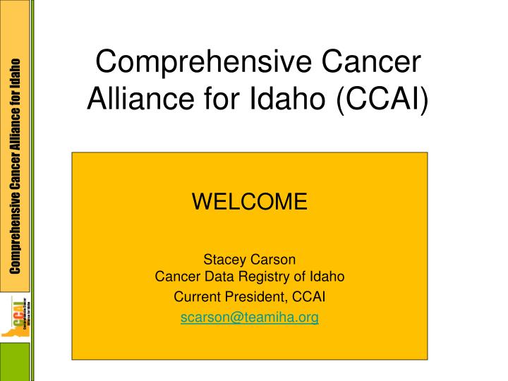 comprehensive cancer alliance for idaho ccai