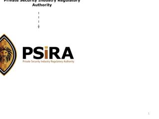 ANNUAL REPORT 2009/2010 PRIVATE SECURITY INDUSTRY REGULATORY AUTHORITY