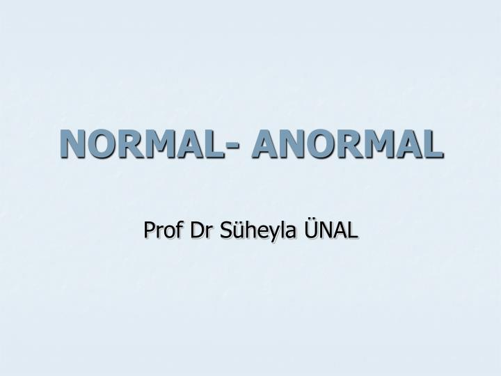 normal anormal