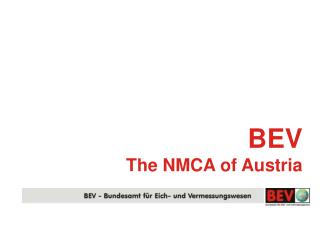 BEV The NMCA of Austria