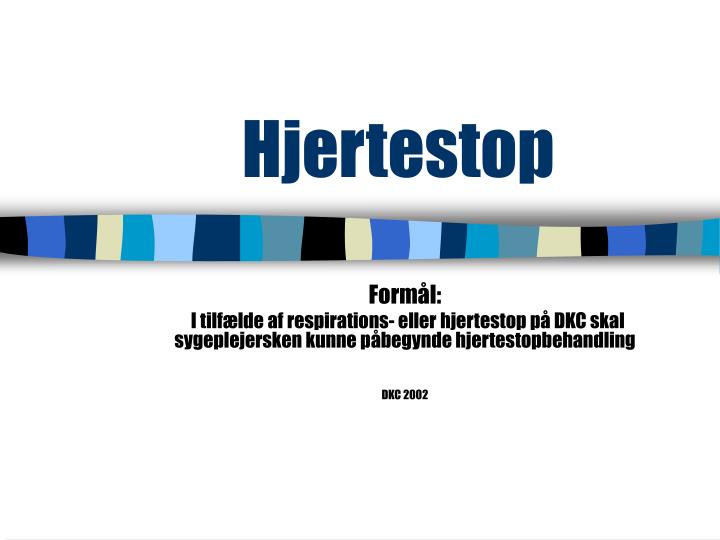 hjertestop