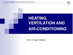 HEATING, VENTILATION AND AIR-CONDITIONING