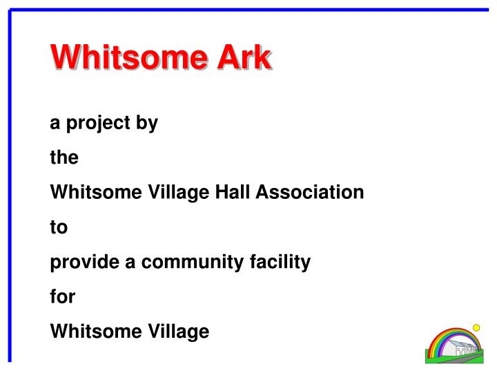 whitsome ark
