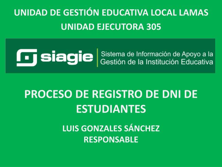 luis gonzales s nchez responsable