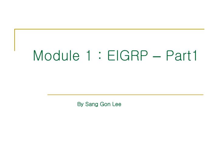 module 1 eigrp part1