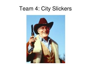 Team 4: City Slickers