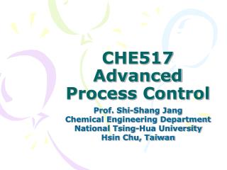 che517 advanced process control