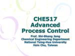 CHE517 Advanced Process Control - slide 1