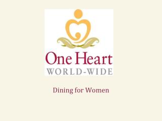 Dining for Women