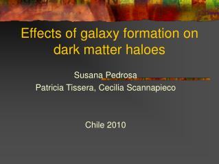 Effects of galaxy formation on dark matter haloes