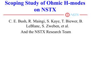 Scoping Study of Ohmic H-modes on NSTX