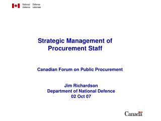 Strategic Management of Procurement Staff