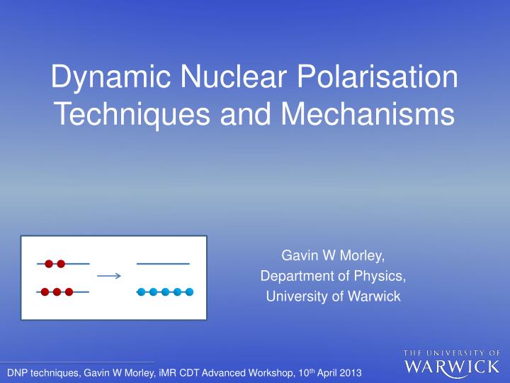 dynamic nuclear polarisation techniques and mechanisms