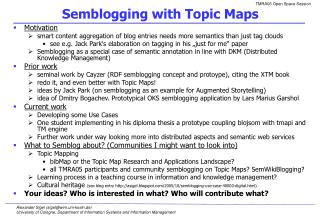 Semblogging with Topic Maps