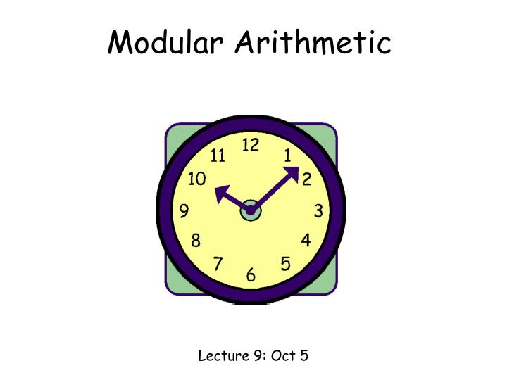 modular arithmetic