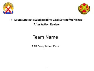 Team Name AAR Completion Date
