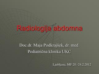radiologija abdomna