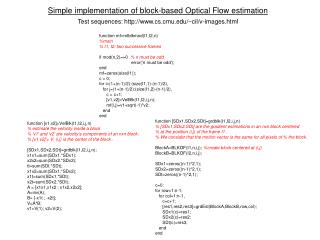 function mf=mfblkmod(I1,I2,n) %main % I1, I2: two successive frames