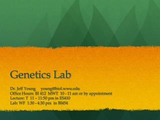 Genetics Lab