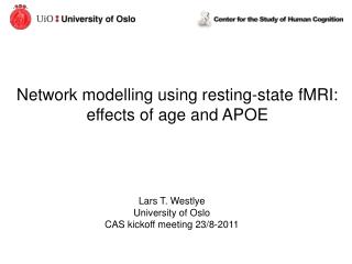 Network modelling using resting-state fMRI: effects of age and APOE