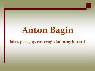 anton bagin