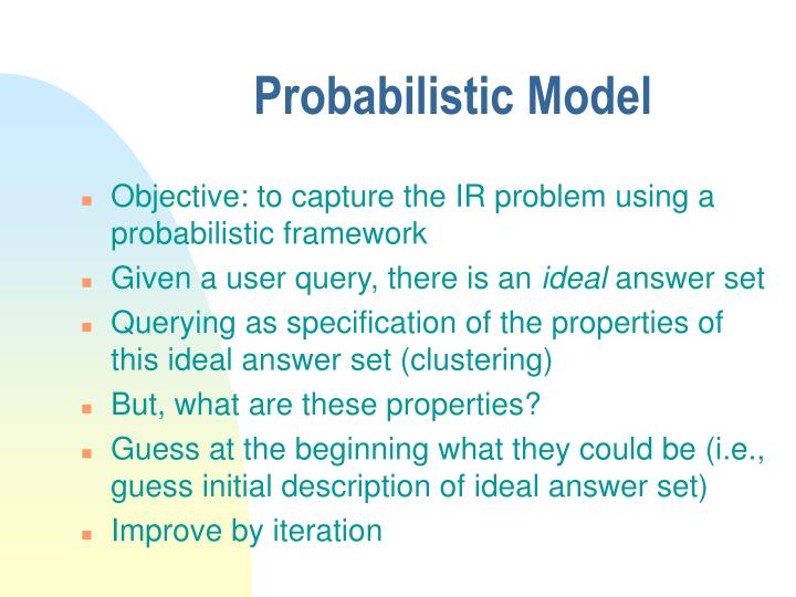 probabilistic model