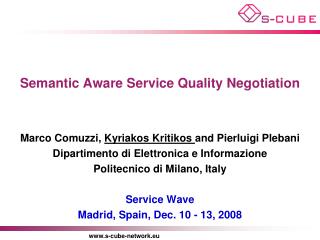 Semantic Aware Service Quality Negotiation