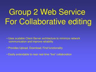 Group 2 Web Service For Collaborative editing