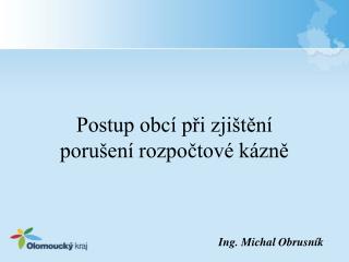 postup obc p i zji t n poru en rozpo tov k zn