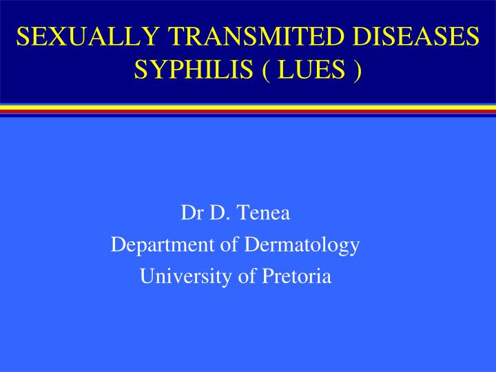 sexually transmited diseases syphilis lues