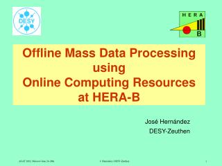 Offline Mass Data Processing using Online Computing Resources at HERA-B