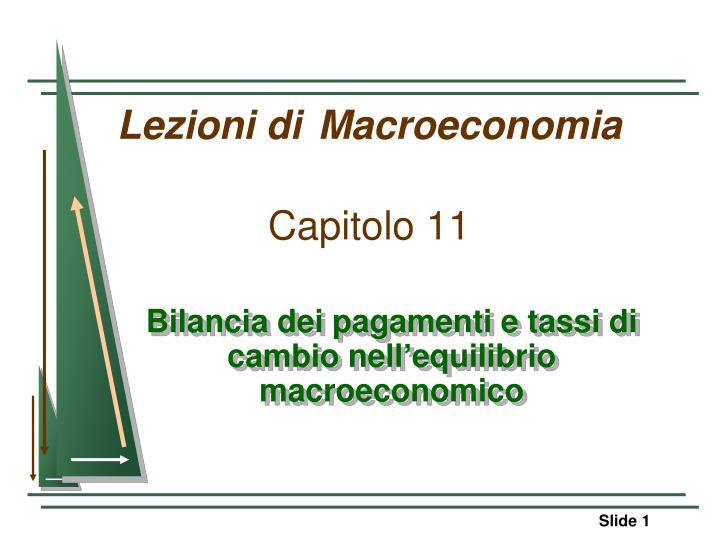 lezioni di macroeconomia capitolo 11