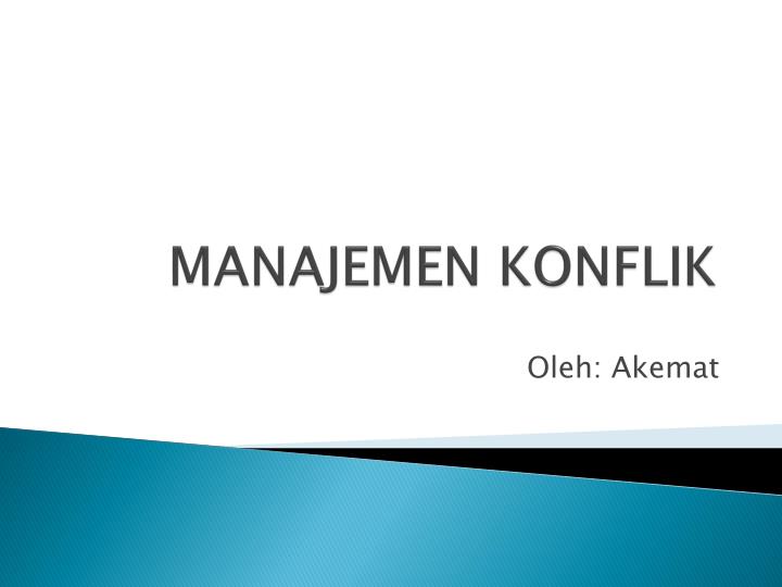 manajemen konflik