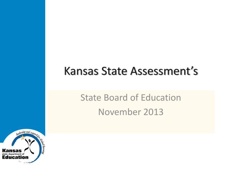 kansas state assessment s