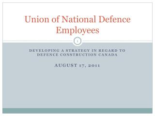 Union of National Defence Employees
