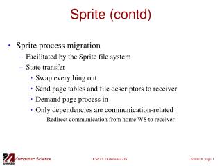 Sprite (contd)